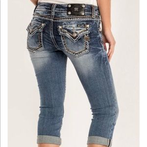 Miss me Capri Jeans 25 bling!